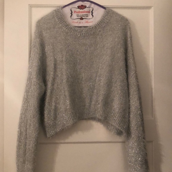 Perfect condition sparkle crop sweater from UO - Picture 5 of 7